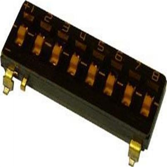 	2.54mm Tri-state DIP Switch SMD type PAXT7-EM