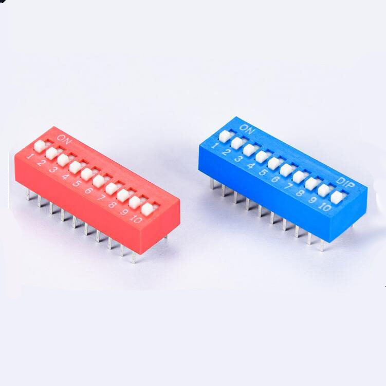 	SPST Standary Slide type dip switch 1~12pins PAXT7-DST