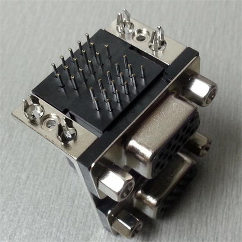 Double layer D-Sub Connector ,HDR 3 Row Right Angle PX-116
