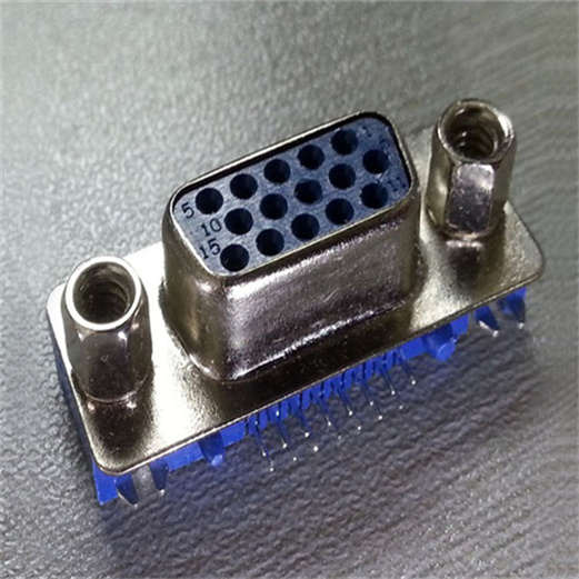HDR 3 Row Slim Type D-SUB Connector, 15P Female,Right angle PX-619