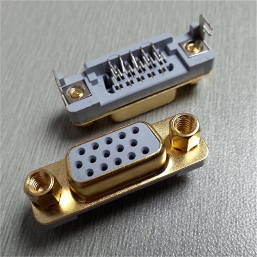	HDR 3 Row Slim Type D-SUB Connector, 15P Female,Right angle PX-620