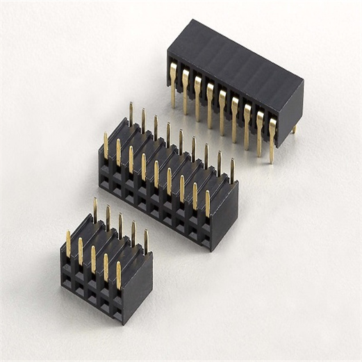 2.54mm Pitch Female Header Connector Height 3.4mm & 5.9mm Side Entry PX-208A-5.9 & PX-208A-8.1