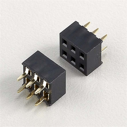 2.54mm Pitch Female Header Connector Height 4.5mm PX-208Y-4.5