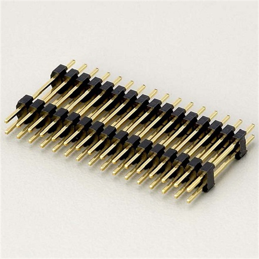 	2.54mm Pitch Male Pin Header Connector Dual Insulator Plastic Type PX-218